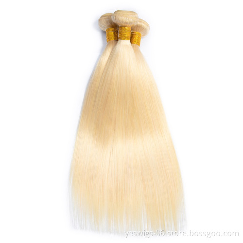 Brazilian 613 Blonde Bundles Virgin Straight Hair 3 Bundles Virgin Unprocessed Human Hair Brazilian Hair Bundles